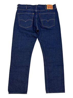 LEVIS 501 Button Fly Casual Medium Wash Designer Denim Pants Jeans Mens 40x32